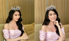 Tự tin livestream bằng tiếng Anh, Á hậu Phương Anh tạo ấn tượng tốt với GĐ Truyền thông Miss International
