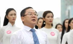 Nhà báo Lê Xuân Sơn, Trưởng BTC HHVN 2018. Ảnh: Mạnh Thắng