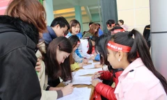 Hàng nghìn sinh viên, giáo viên Thanh Hóa hưởng ứng Chủ Nhật Đỏ