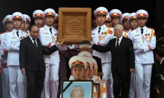 Hình ảnh lãnh đạo Đảng, Nhà nước tiễn biệt nguyên Tổng Bí thư Đỗ Mười