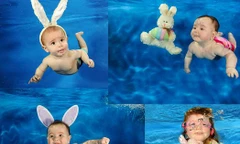 Khoảnh khắc bé làm thợ lặn cực đáng yêu!