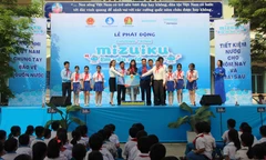 Lễ phát động chương trình Mizuiku - Em yêu nước sạch năm 2021.