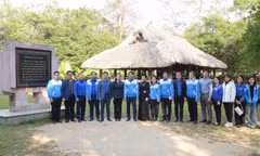 Đoàn công tác T.Ư Đoàn thăm 'địa chỉ đỏ' Tân Trào trong Ngày thanh niên cùng hành động