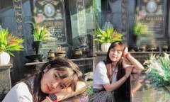 Bị chỉ trích 'sao ra thăm mộ lại nghiêng ngả như vậy', Khánh Vân nói 'không làm gì sai'