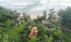 Công trình không phép của ông Phan Phi Hổ. Ảnh: L.T