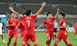 U23 Việt Nam ăn mừng bàn thắng.