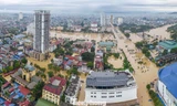 Lũ sông Cầu đạt đỉnh, trung tâm tỉnh Thái Nguyên chìm trong biển nước