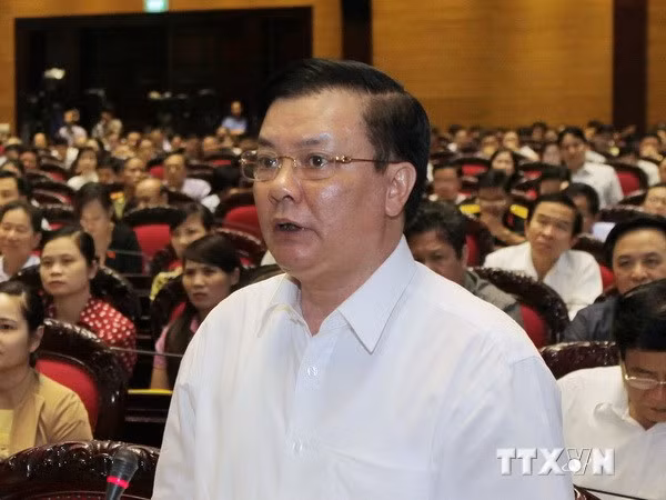 Bộ trưởng Bộ Tài chính Đinh Tiến Dũng. (Ảnh: Lâm Khánh/TTXVN) 