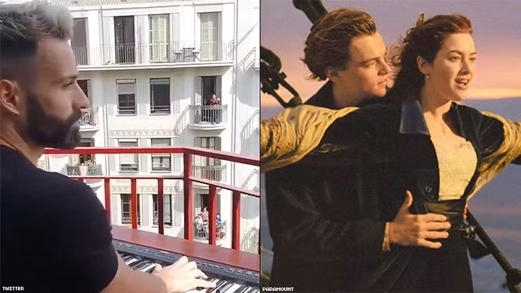 Chơi piano 'My heart will go on' giữa dịch Covid, chàng trai nhận 'mưa' lời khen
