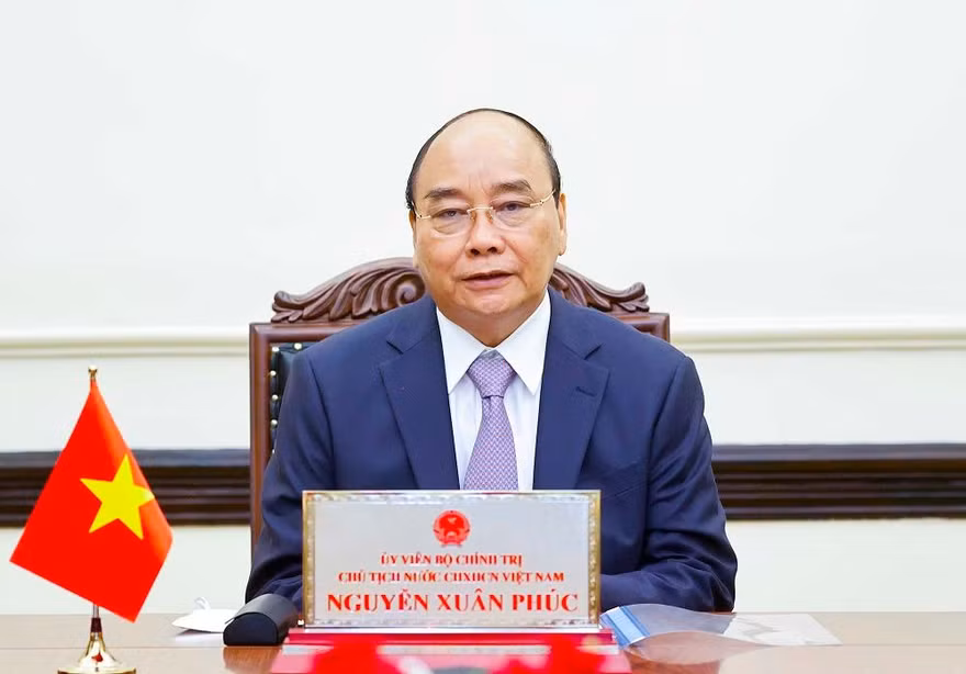 Chủ tịch nước Nguyễn Xuân Phúc. (Ảnh: TTXVN)