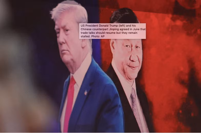 Tổng thống Mỹ Donald Trump (trái) và Chủ tịch Trung Quốc Tập Cận Bình. (ẢnhL AP)