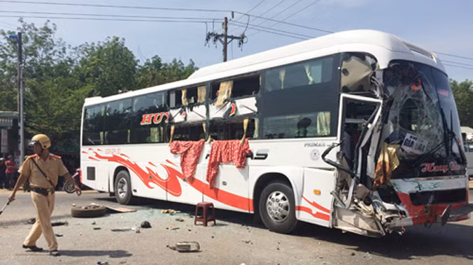 Hiện trường vụ tai nạn. Ảnh: Nguyệt Triều/ VnExpress
