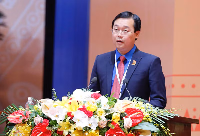 Bí thư Thứ nhất T.Ư Đoàn Lê Quốc Phong. Ảnh: Như Ý