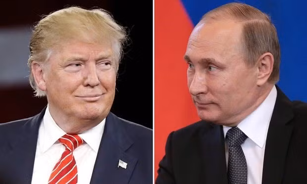 Tổng thống Nga Vladimir Putin và Tổng thống Mỹ Donald Trump. (Nguồn: AFP/TTXVN)