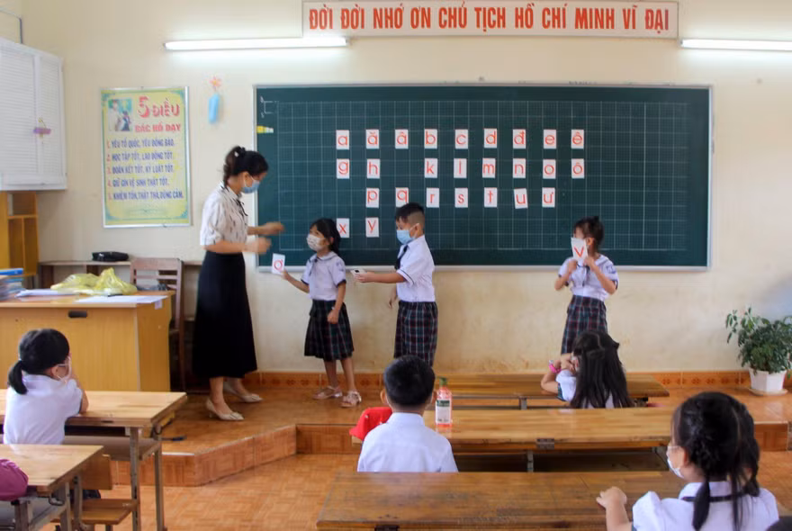 Một tiết học của cô trò Đắk Nông
