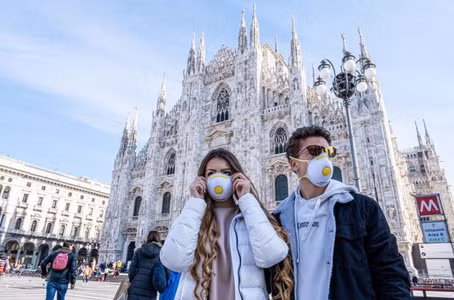 Dịch Covid-19 ở Italia đang lan ra nhiều nước châu Âu. (Ảnh: Getty Images)