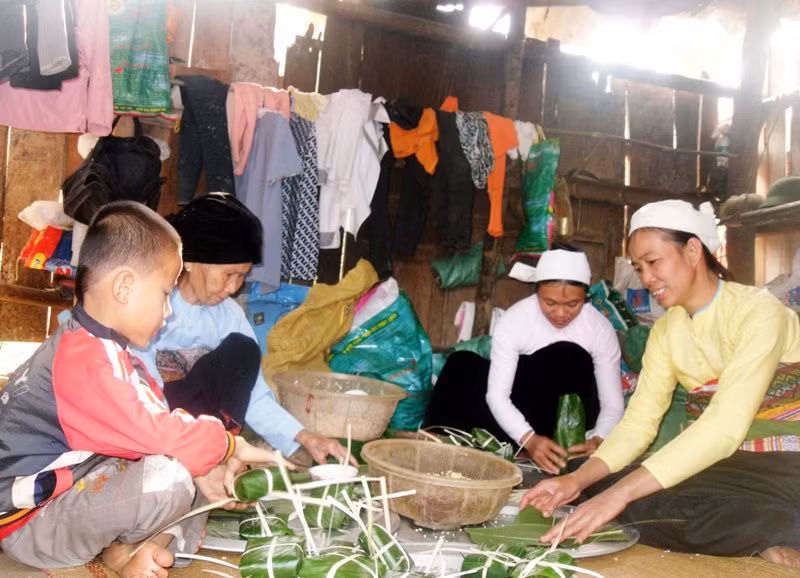 Bánh chưng trong ngày tết của người Mường