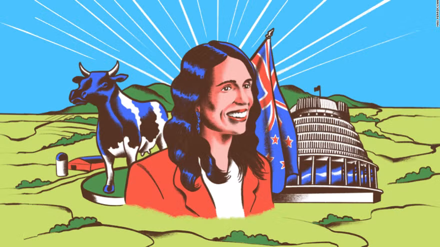 Thủ tướng New Zealand Jacinda Ardern lớn lên ở vùng đất của nghề nuôi bò sữa