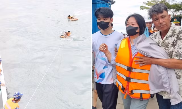 Cô gái sống sót 8 giờ trên biển dù không biết bơi.