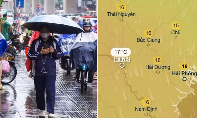 Hà Nội có thể sắp rét 17 độ C lần đầu tiên trong mùa lạnh 2025, lại kèm mưa