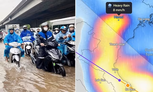 Bão số 10 Bualoi đang di chuyển "thần tốc", dự báo Hà Nội mưa to từ chiều mai