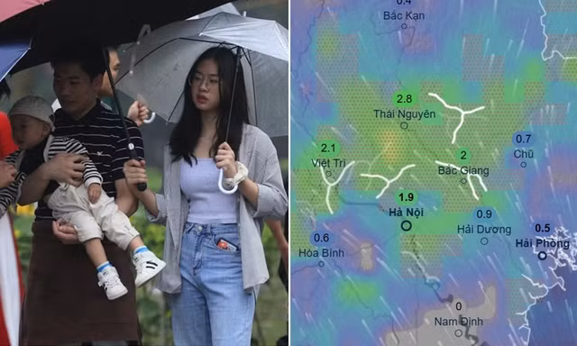 Hiện tượng "mưa rửa đền" xảy ra vào dịp lễ Giỗ Tổ Hùng Vương hằng năm