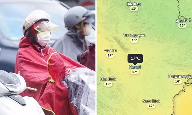 Ngày mai Hà Nội vẫn mưa và rét hơn, dự báo khi nào nắng trở lại và tăng nhiệt?