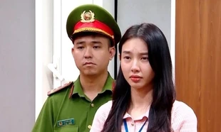 Thùy Tiên tại Cơ quan công an.