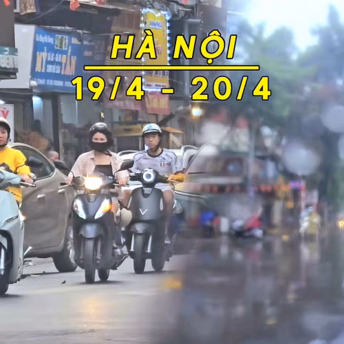 Hà Nội dịu nhẹ, có lúc có mưa rào và dông