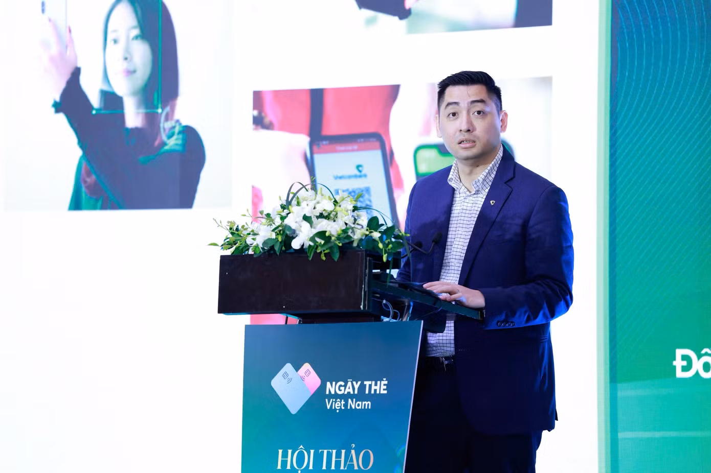 Ông Trần Văn Thành - Phó Trưởng Phòng Phát triển Kênh số và Đối tác Ngân hàng TMCP Ngoại thương Việt Nam (Vietcombank).
