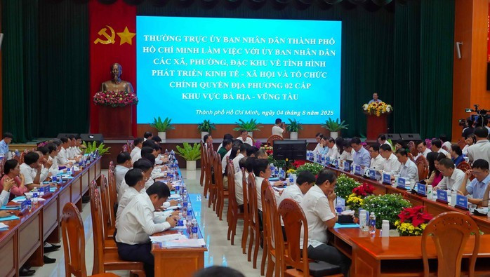 Đoàn công tác làm việc với 30 xã, phường, đặc khu khu vực Bà Rịa - Vũng Tàu cũ