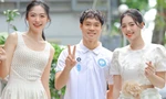 Hoa hậu Hà Trúc Linh, Á hậu Châu Anh, Vân Nhi rạng rỡ bên cầu thủ Quang Hải, Văn Toàn