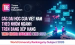 Các Đại học của Việt Nam theo Nhóm ngành trên bảng xếp hạng TIMES HIGHER EDUCATION (THE) 2026