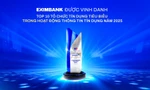 Eximbank được vinh danh là tổ chức tín dụng tiêu biểu trong hoạt động thông tin tín dụng năm 2025