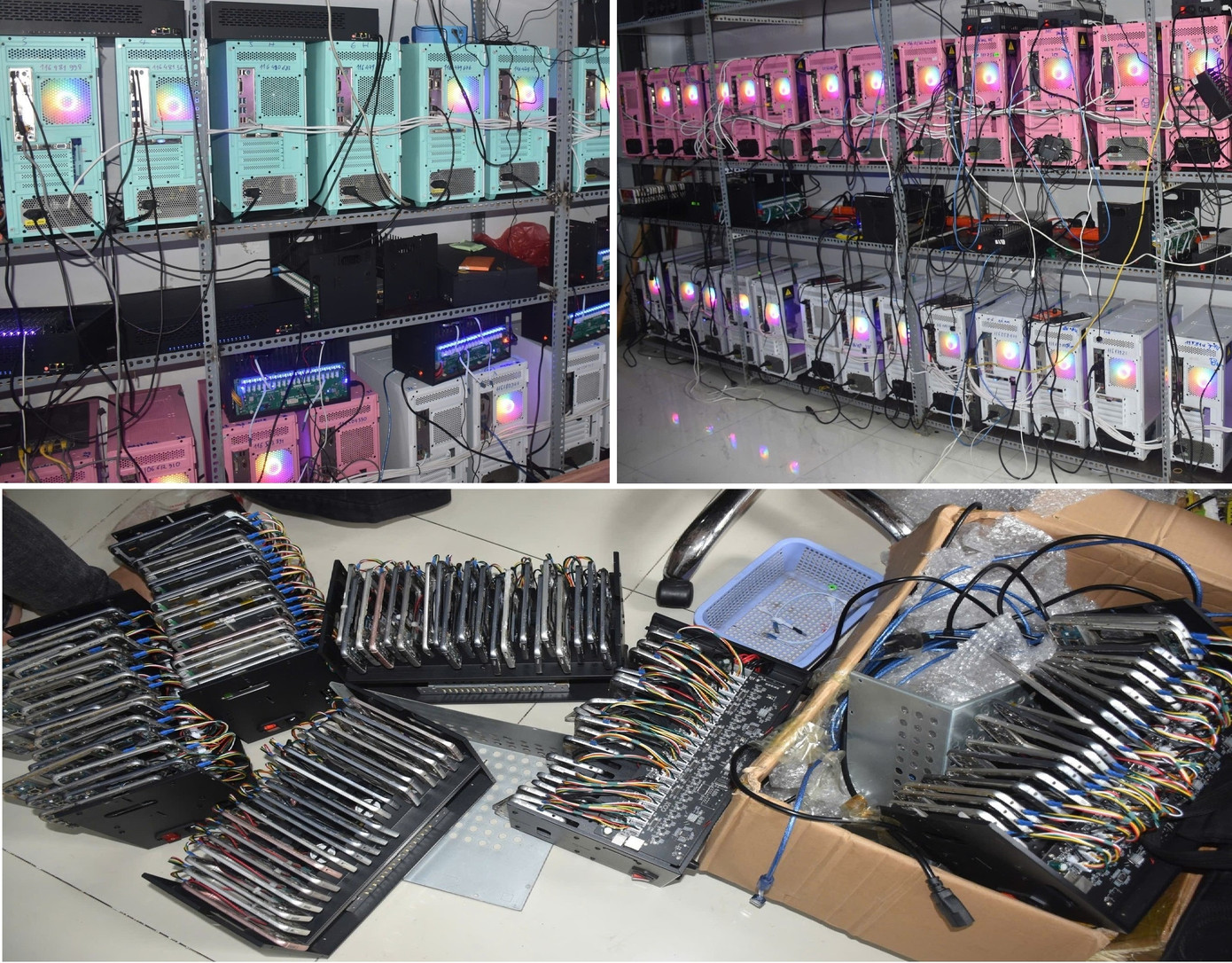 Hệ thống thiết bị của nhóm đối tượng. Ảnh: CA. da-nang-1-1615-8335jpg.jpg