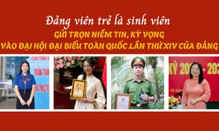Đảng viên trẻ là sinh viên gửi trọn niềm tin, kỳ vọng vào Đại hội đại biểu toàn quốc lần thứ XIV của Đảng