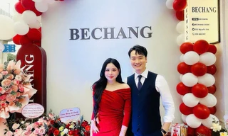 Diễn viên phim giờ vàng Trọng Lân khai trương cửa hàng thời trang nữ cùng vợ: 'Đây là cột mốc may mắn và hạnh phúc'