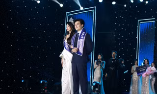 Phan Trâm Anh xuất sắc đăng quang ngôi vị Hoa khôi cùng Nam vương Duyên dáng Ngoại thương 2025 Nguyễn Cao Thiên Bảo.