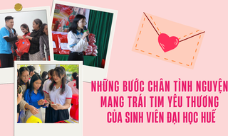 Những bước chân tình nguyện mang trái tim yêu thương của sinh viên Đại học Huế
