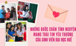 Những bước chân tình nguyện mang trái tim yêu thương của sinh viên Đại học Huế
