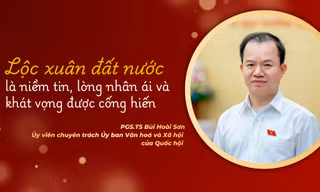 PGS.TS Bùi Hoài Sơn: 'Lộc xuân đất nước là niềm tin, lòng nhân ái và khát vọng được cống hiến'