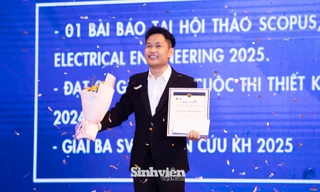 Nam sinh Khoa Cơ khí giành giải thưởng 150 triệu đồng của Trường Đại học Xây dựng Hà Nội