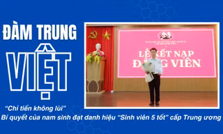 ‘Chỉ tiến không lùi’ - Bí quyết của nam sinh đạt danh hiệu ‘Sinh viên 5 tốt’ cấp Trung ương