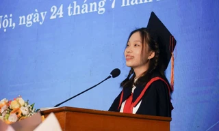 Hương Giang là một trong số sinh viên tiêu biểu, đại sứ thủ lĩnh tại Trường Đại học Ngoại ngữ.