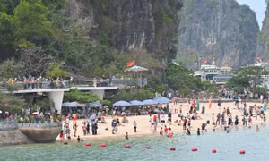 Vịnh Hạ Long nườm nượp người 