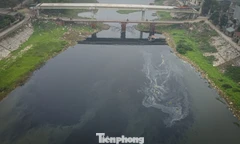 Sông Đáy bị 'bức tử' bởi dòng thủy triều đen sau vụ Tết