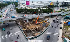 Hà Nội phân luồng giao thông để thi công hầm chui Cổ Linh