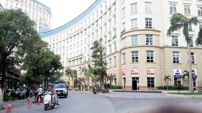 Chung cư The Manor (khu đô thị Mỹ Đình - Mễ Trì) thiếu nước do đường ống nội bộ không đảm bảo.