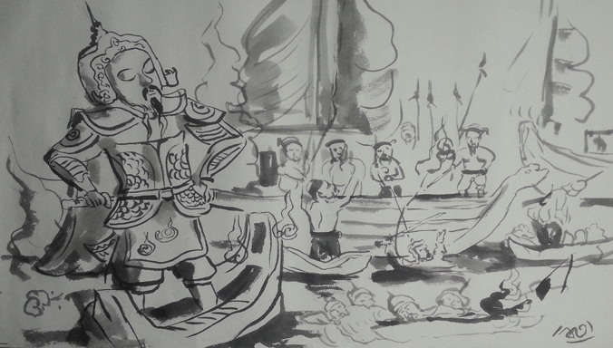 Minh họa: Nguyễn Văn Hổ.