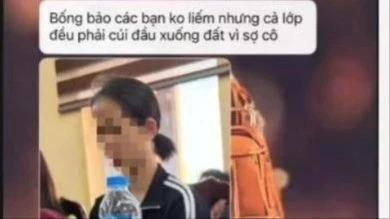 Phẫn nộ vụ cô giáo bị tố bắt học sinh liếm đất tại Phú Thọ